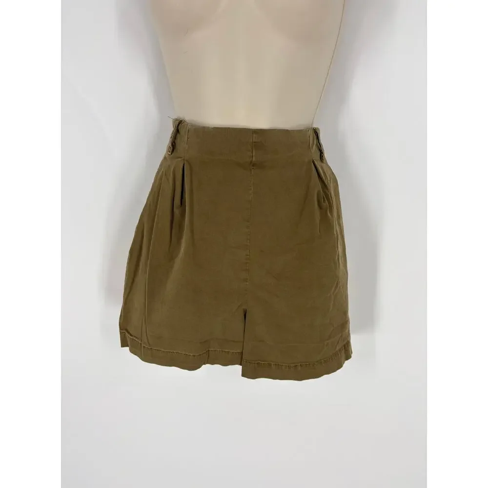 Anthropologie Olive Shorts (B51#13) - Picture 7 of 12